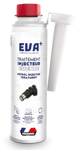Nettoyant Injecteur Essence 300mL - EVA+ | EVAAD002 | Réduit Consommation | Améliore Combustion | Supprime À-coups | Protection Soupapes | Démarrage à Froid Facilité
