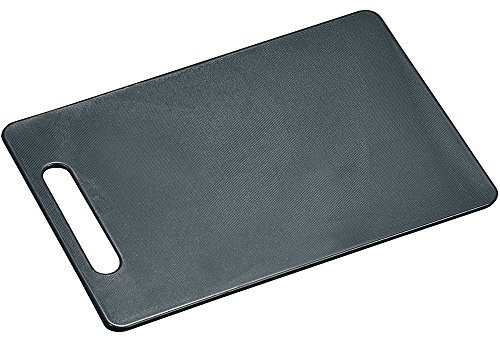 Kesper Schneidebrett aus grauem Kunststoff hergestellt, Hygienisch und spülmaschinengeeignet, Maße: 29 x 0,5 x 19,5 cm, 30474, Grau