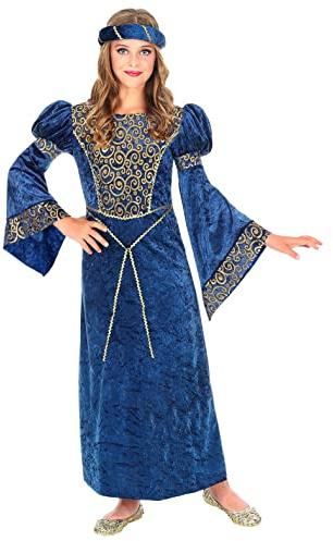 W WIDMANN MILANO Party Fashion - Kinderkostüm Renaissance Dame, Kleid, Mittelalter, Prinzessin, Königin, Faschingskostüme