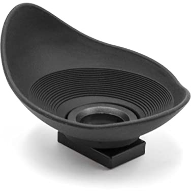 vhbw Augenmuschel Sucher kompatibel mit Nikon D3400, D40, D3500, D3300 Kamera Spiegelreflexkamera DSLR Okular - Schwarz, 360° drehbar, Tropfenform