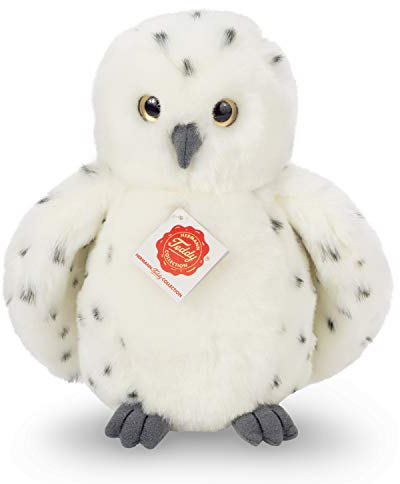 Teddy Hermann 94164 Schnee-Eule 20 cm, Kuscheltier | Naturgetreu gestaltet, liebevoll ausgearbeitete Details, ab 18 Monaten, waschbar, Füllung mit recyceltem Polyester