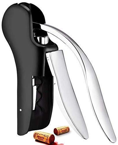 JIXIN Kit De Tire-Bouchon pour Ouvre-Bouteille De Vin - Tire-Bouchon en Acier Inoxydable, Tire-Bouchon Vertical Compact