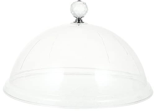 TOYANDONA Tortenhaube Abdeckhaube Kuchenhaube Fliegenhaube 26cm Kuchenglocke Torten Kuchen Haube Glasglocke Tortenglocke Kuchenplatte Haube Lebensmittel Abdeckung für Zuhause Picknick Küche