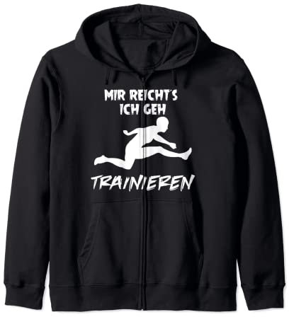 Mir reichts ich geh trainieren Leichtathletik Sport Fun Kapuzenjacke