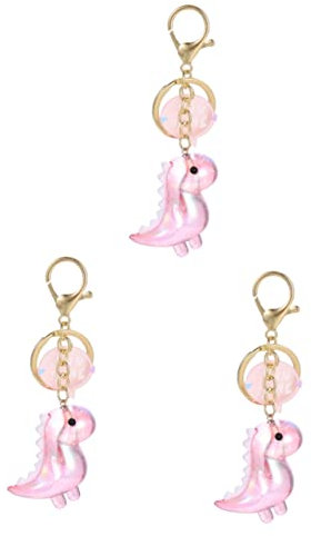 COLLBATH 3stücke Dinosaurier Schlüsselanhänger Cartoon Design Für Jungen Und Mädchen Für Taschen Rucksäcke Und Autoschlüssel Und Dekoration