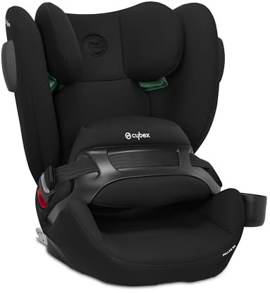 CYBEX Silver Seggiolino Auto Pallas B4 i-Size, ISOFIX, Gruppo 1/2/3 (9-50 kg), Da circa 15 Mesi fino a 12 Anni, Incluso Porta Bevande, Pure Black