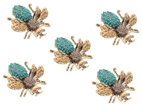 SAFIGLE 5stücke Bienenbrosche Vintage- Anstecknadel Mit Strass Für Vielseitig Kombinierbar Zu Kleidung Und Accessoires Für Besondere Anlässe