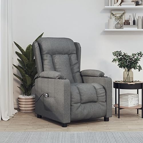 Xichuzi Sillón reclinable eléctrico, Sillon Relax Reclinable, Butaca Reclinable, Sillon Lactancia, Sofa Relax, Hogar Sillon Relax, Butaca Relax, Sillones Comodos, Tela Gris Oscuro