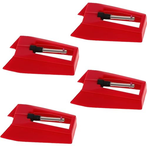 4 Pcs Record Player Needle,Record Player Needle Replacement,Stylus For Record Player,Diamond Stylus Replacement for Suitcase Turntable,Accessories for Installation On The Tape Recorder Needle