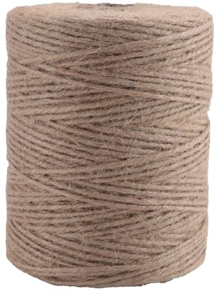Sirxlevcy 200M/ Roll 2mm Twine Natural Thick Brown Twine for Home Gardening Plant Picture Hanger Industrial Packing String