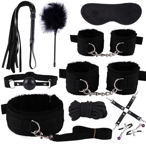 Bdsm Sex10 stycken set nylon design kit, mångsidig handled och fotkel träningsband, justerbara tillbehör bärbar fitness, par gåva-H6