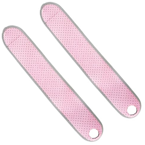 Hoement Pulseras Protectoras de Muñeca para Voleibol, Vendaje Ajustable y Transpirable, 1 Par Rosa para Actividades Deportivas Femeninas