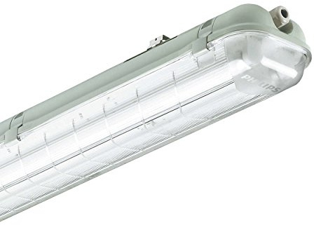 Philips Feuchtraumwannenleuchte Feuchtraum Lampe Wandleuchte Leuchtstofflampe 2 x 18 Watt EVG IP65