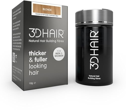 3D Hair Fibres | Hair Powder for Thinning Hair 10g Bottle | Makes Thin Hair Look Thicker in Seconds | Hair Loss Concealer For Women & Men (Strawberry Blonde)