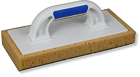 DEWEPRO® Schwammbrett 295x140mm - Fliesenschwamm einseitig abgeschrägt - 40mm starker und sehr aufnahmefähiger Schwamm für die Fliesenreinigung