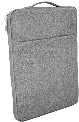Gadget - Maletín de transporte gigante para portátil con bolsillo de almacenamiento con cremallera extra de 33 a 33 cm (negro)