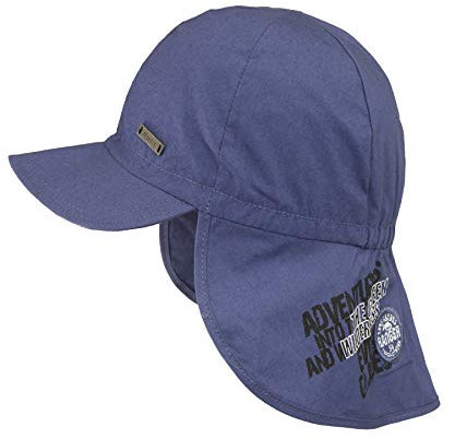 Döll Baby-Jungen Baseballmütze mit Nackenschutz Kappe, Blau (Total Eclipse|Blue 3000), 49