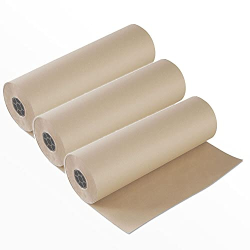 3 Rollen Schrenzpapier Packpapier Knüllpapier Papier 80g/m² 50cm x 250m Rolle
