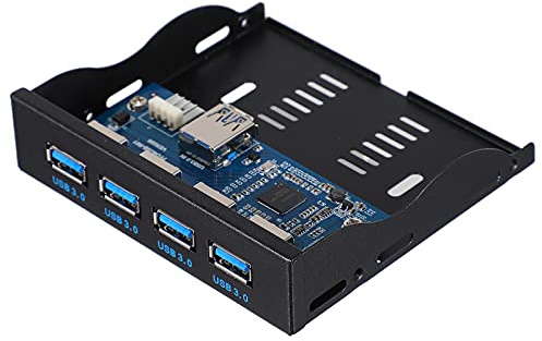 SOLUSTRE Frontplatten-diskettenlaufwerk Mit USB -anschluss Für Computer Multifunktionales USB-frontpanel-hub Aus Interner USB-hub Für Schnelle Datenübertragung