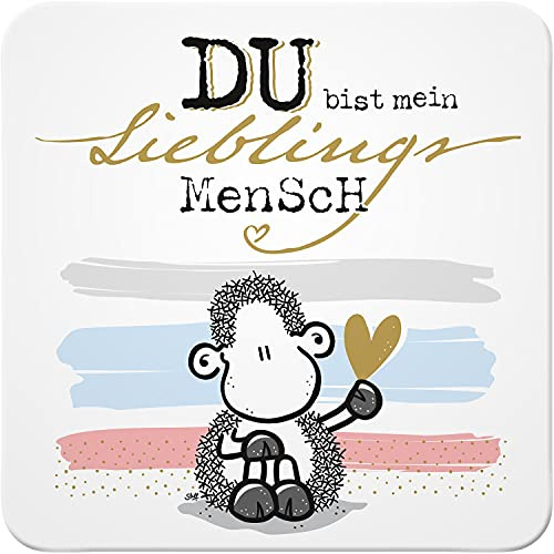 Sheepworld 47435 Mensch, Kork, x 9,5 cm Untersetzer, Mehrfarbig