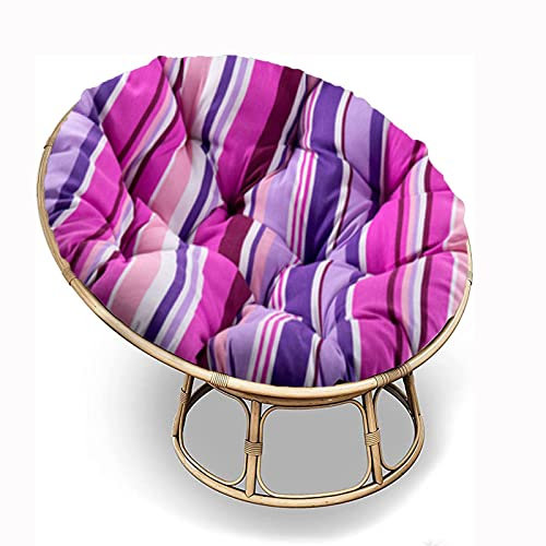 SRHWBF Papasan-Sitzkissen Polster Bodenkissen für Schwingsessel Stuhlkissen Für Innen Balkon Draussen Patio Garten (NUR Kissen) (F14 Ø160cm/63 in)