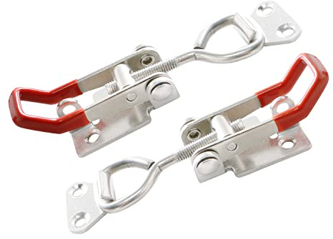 Ohamtes 2PCS 304 Stainless Steel Type 4002, 180KG 400 lbs Clamping Force, Case Latch, Adjustable Toggle Latch Clamp, Heavy Duty Toggle Latch Clamp, Handle Toggle Latch Clamp