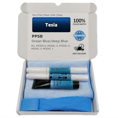 Genuine Colors Lackstift Ocean Blue DEEP PPSB für Tesla Blau Model S 3 X Y
