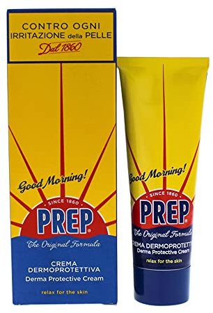 PREP - 6 x Crema protectora para piel irritada y enrojecida contra picaduras de insectos, fatiga de pies y enrojecimiento causado por el sol, alivio del afeitado, 6 botellas de 75 ml, 600 g