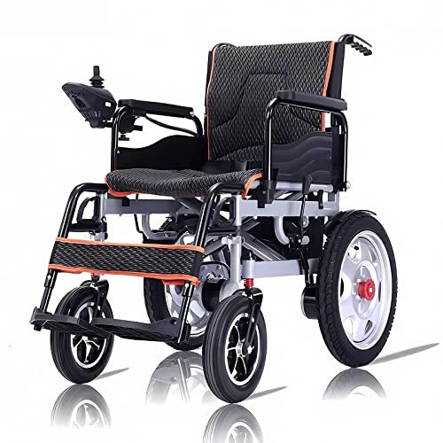Bueuwe Leicht Elektrischer Rollstuhl Elektrisch Faltbar Elektrorollstuhl, Faltbarer Rollstuhl mit Elektroantrieb, Rollstühle für Drinnen, Draußen und auf Reisen, 24V20A Lithium-Batterie, 30 km
