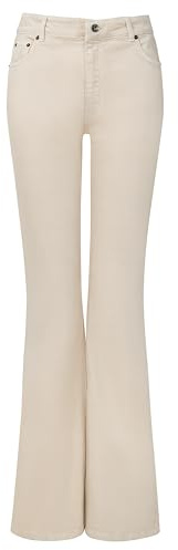 Joe Browns Jeans da Donna Essentials Ecru a Vita Alta Bootcut Svasati, Beige, 50, Ecru, 46