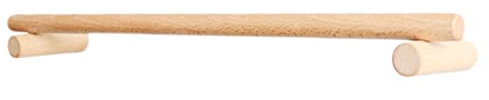 jojofuny Einstellbarer Holz Handtuchhalter Ohne Bohren Robuste Einzelstange Aus Buche Platzsparender Handtuch Geschirrtuchhalter ºr Bad Und º Glatte Oberfl Praktische Wandmontage
