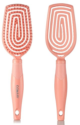 Conair Scalp Care Detangling hairbrush - Curly Hair Brush - Scalp Massager - hairbrushes for women & men - detangler for all lengths - can use wet or dry - Standard