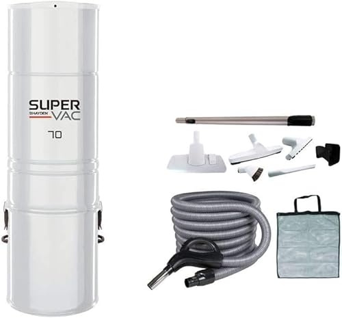 Aspirador central SuperVac 70-690 Airwatt con juego de manguera Supra 7,5 m