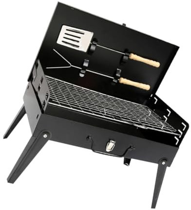 Supvox Tragbarer Faltbarer Outdoor Bbq Grill Klappgrill Mit Lüftung Barbecue Ofen Leicht Transportierbar Für Camping Angeln Klettern Schnelles Zusammenklappen Einfache Reinigung