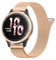 Vancle 18mm Armband für Garmin Venu 2S/Venu 3S/Vivoactive 4S/Vivomove 3S/Forerunner 255s/255s Music/265s Damen Herren,Metall Mesh Edelstahl Ersatzarmband 18mm Uhrenarmband(Roségold)