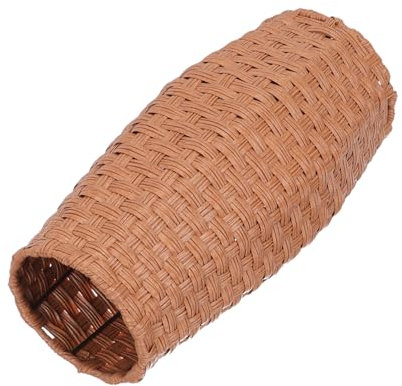 CORHAD Jarrón De Flores Sencillo Tejido Estilo Vintage Tamaño Mediano Plástico Marrón para Flores Secas Decoración De Mesa Oficina Hogar Accesorios Decorativos