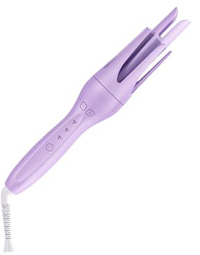 Lockenstab pour les femmes, fer à boucler pour les cheveux longs enroulements intelligents à l'échauffement, 33W fer à friser fer à friser pour les cheveux ondulés pour les rencontres, la vie quotidie