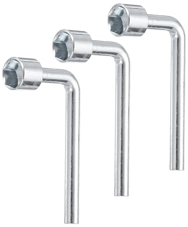 QUARKZMAN 3 Piezas Llave De Vaso Hexagonal En Forma De L De 13mm Métrica De Acero Al Carbono De Un Solo Extremo Con 6 Puntos Para Reparaciones Generales Tubería Bicicleta Mantenimiento