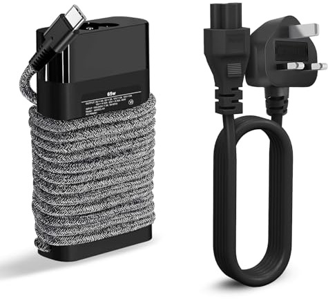 SEYGSTG 65W USB C Laptop Charger Compatible with HP Type C Spectre x360, Envy, Chromebook, Elitebook x360, Pavilion, Elite x2 Travel Power Cord