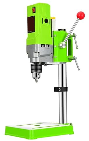 Taladro de banco, Mini taladro de banco eléctrico de 710 W, taladro de banco for metalurgia, portabrocas de 1-13 mm, prensa de taladro de carpintería.