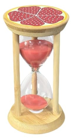 Gcljlmy Visual Timer Hourglass for Children & Adults, Colourful Hourglass Timer, 10 Minute Countdown Timer, Egg Timer, Kitchen Timer, Pink (30 Minutes Pink)