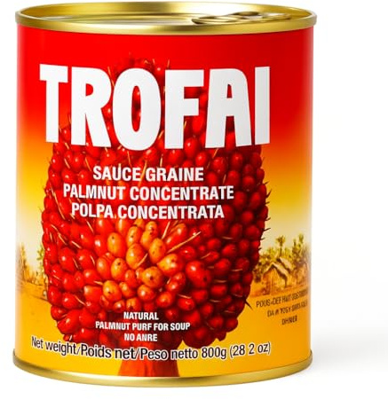 Africa Select Trofai Palmnut Concentrate 800g Can | Authentic Ghanaian Palm Nut Soup Base | Natural Palm Fruit Pulp for Stews