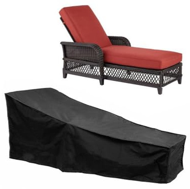 Wothsi Copertura per sdraio da giardino 210 × 75 × 80 cm – 420D Oxford copertura per lettino da sole, resistente agli strappi e alle intemperie, copertura per sedia a sdraio, per mobili da giardino da