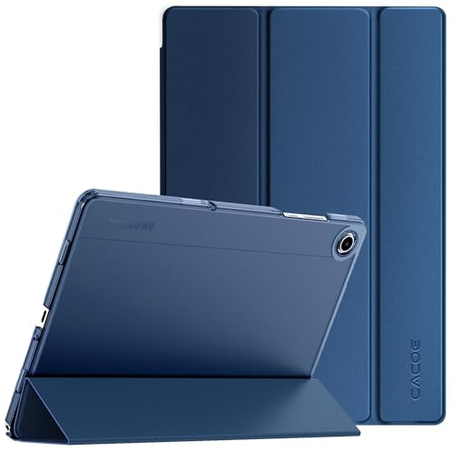 CACOE Hülle für Samsung Galaxy Tab A11+ Plus 11 Zoll 2025/ A9+ Plus 2023 | (SM-X236B/SM-X230/SM-X210/SM-X215/SM-X216), Ultra Dünn Transluzent Matt Rückseite Abdeckung, Dunkelblau