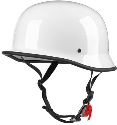 Casco Mezzo Retro Moto Elmetto Scodella Leggero Approvato DOTECE Caschi Jet E Demi-Jet Aperto Casco Moto Caschi Cromwell Comodo E Traspirante Per Adulti Uomini Donne C,Size:55-60CM