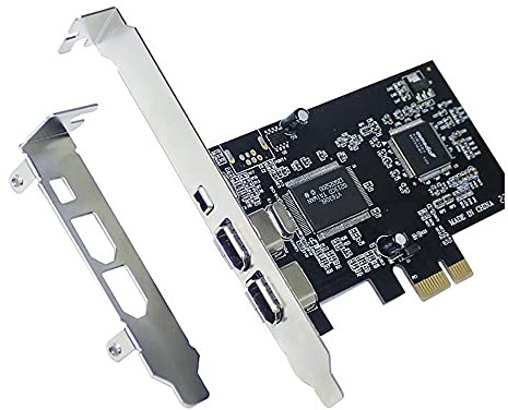 ISTOVO PCI-E PCI Express FireWire Karte, IEEE 1394 Controller Karte mit Firewire Kabel, für Video, Audio üBertragung Usw.