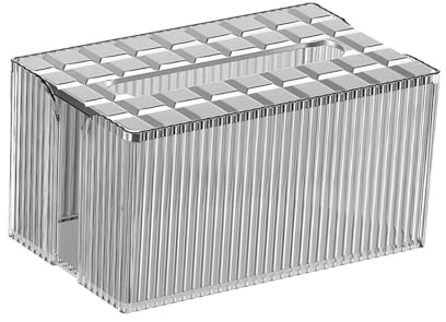 Boîte à mouchoirs Support de boîte à mouchoirs transparent avec ouverture supérieure, distributeur Porte-mouchoirs décoratif