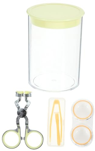 WATIIFUFU Aparato para Poner y Quitar Lentillas Blandas, Extractor Fácil de Lentes de Contacto de Plástico Abs Amarillo, Set de 1 para Uso Cómodo y Seguro