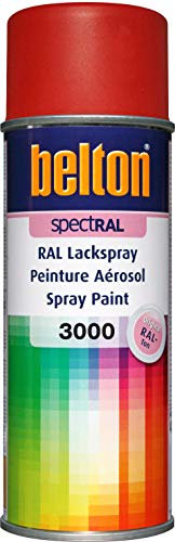 belton spectRAL Lackspray RAL 3000 feuerrot, matt, 400 ml - Profi-Qualität
