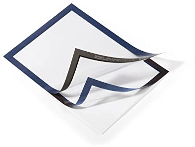 Durable 488207 inforam Duraframe A4, självhäftande magnetram, 10-pack, mörkblå